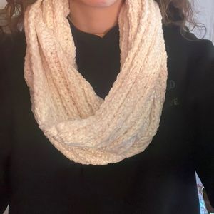 Primark white knit sweater scarf